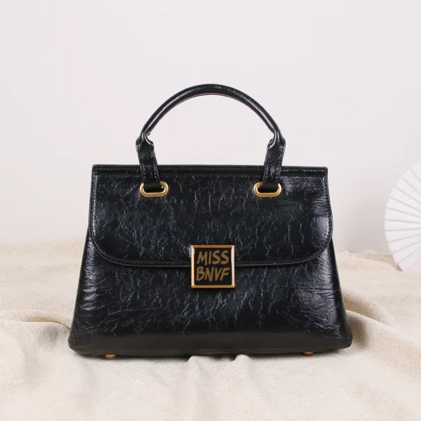 HIGH-QUALITY TEXTURED WAXED LEATHER WOMEN'S BAG GB-0737B